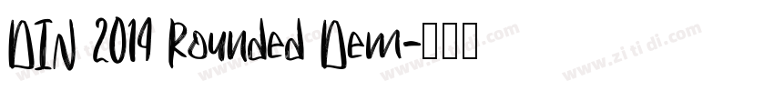 DIN 2014 Rounded Dem字体转换